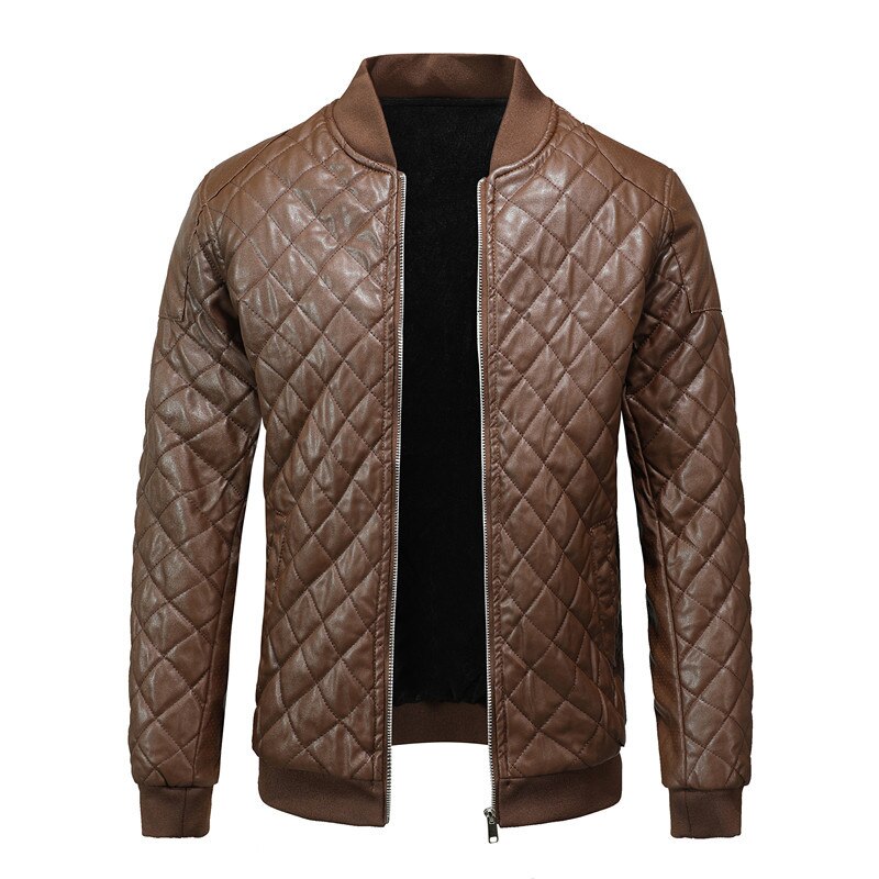 Hommes - Veste en cuir véritable - Faux cuir Élégante et tendance - Vêtements d'extérieur classiques et décontractés