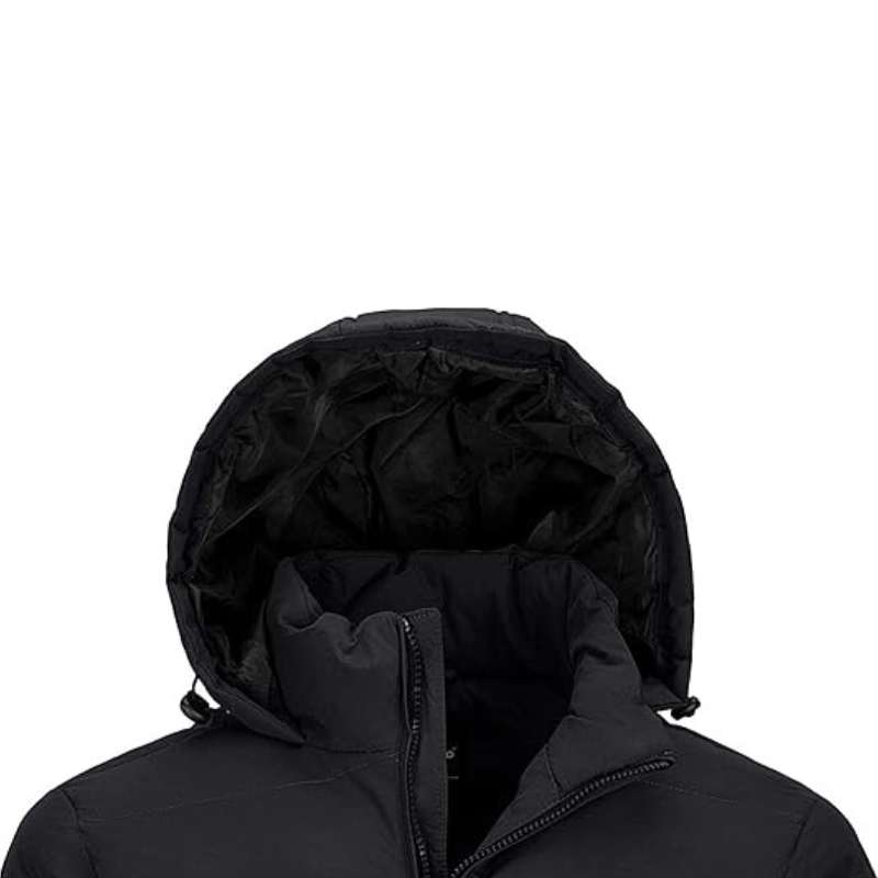 Veste Matelassée Isolée pour Homme – Manteau d'Hiver Imperméable et Chaleureux avec Capuche pour un Confort Ultime